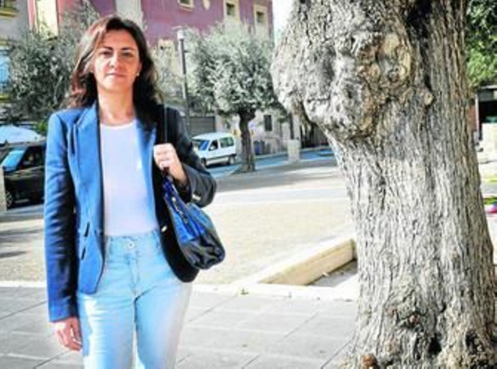 Rocío Mier-Terán, días atrás, en la céntrica plaza de San Andrés.