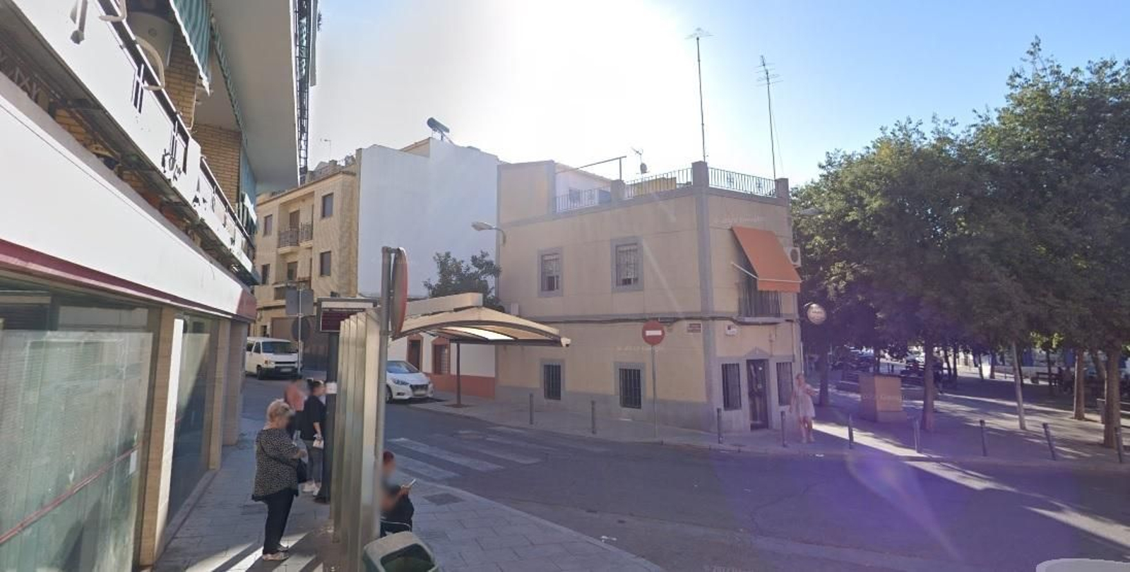 Zona de la plaza, en el barrio de El Naranjo