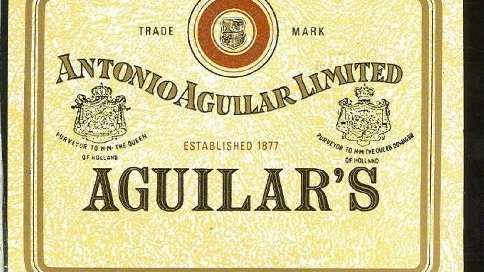 Etiqueta de Antonio Aguilar. Etiqueta de Antonio Aguilar.