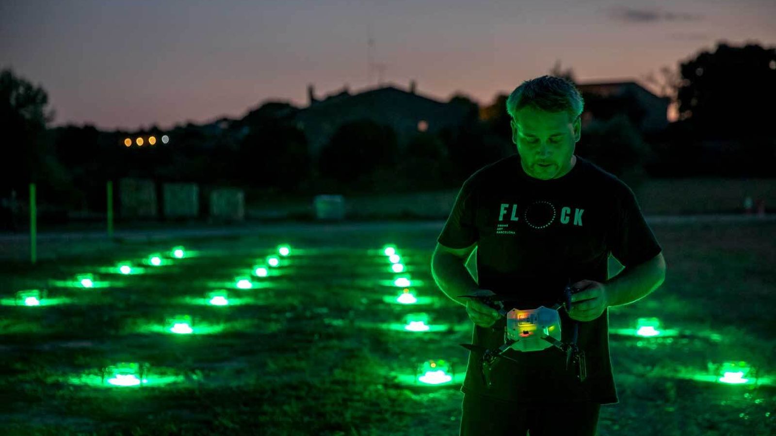 Espectáculo con drones