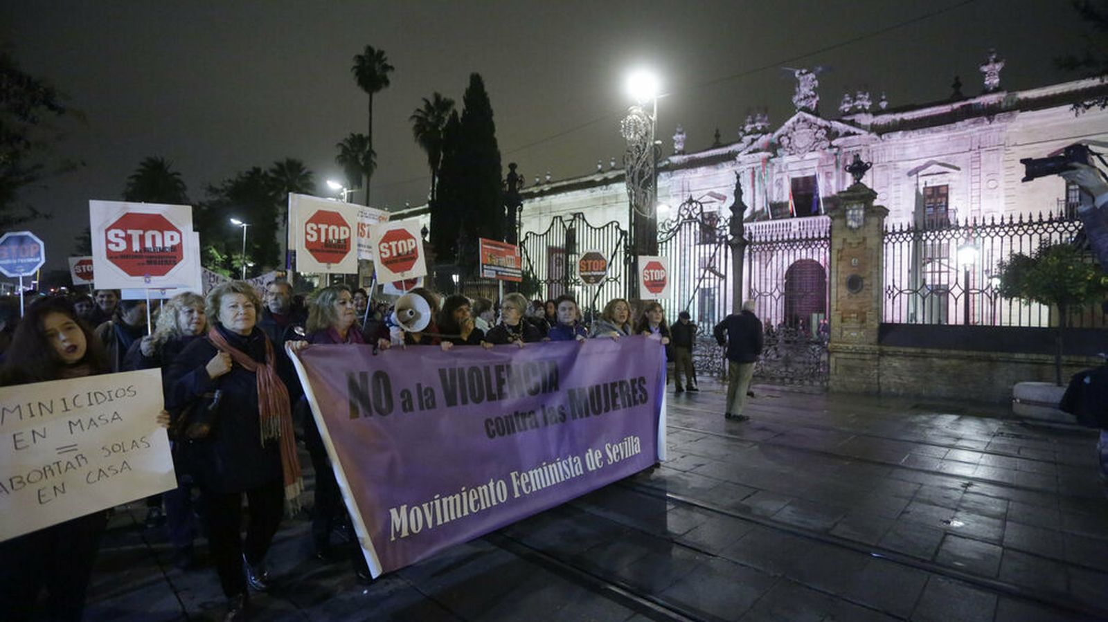 Reciente manifestación contra la violencia de género