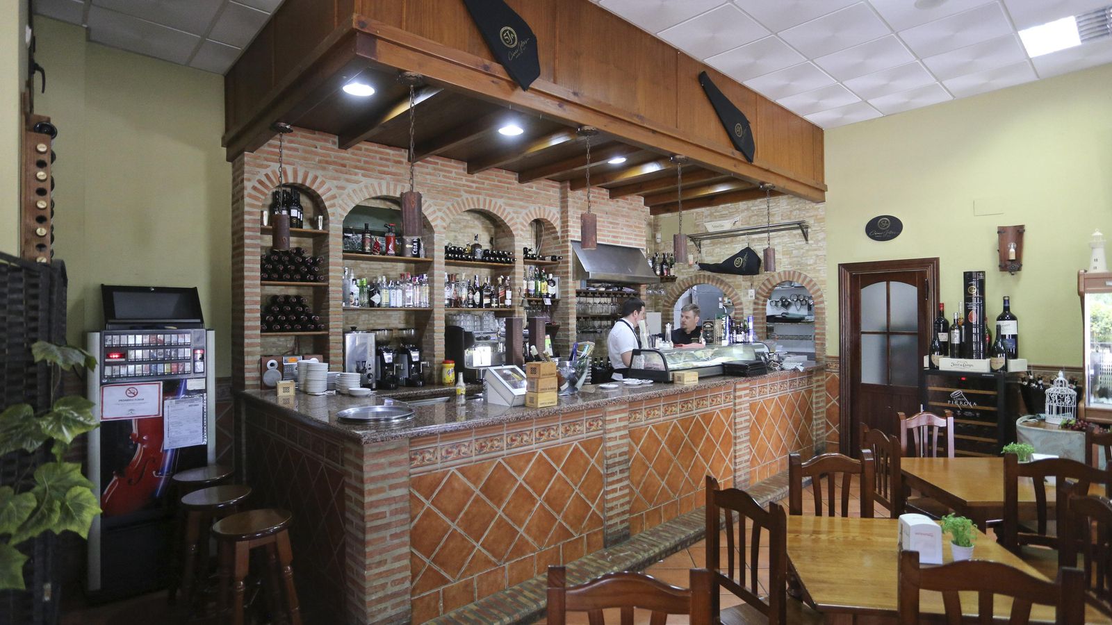 Interior del restaurante.