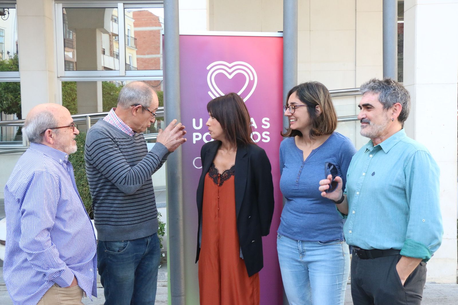 Visita de las candidatas de Unidas Podemos a Lucena