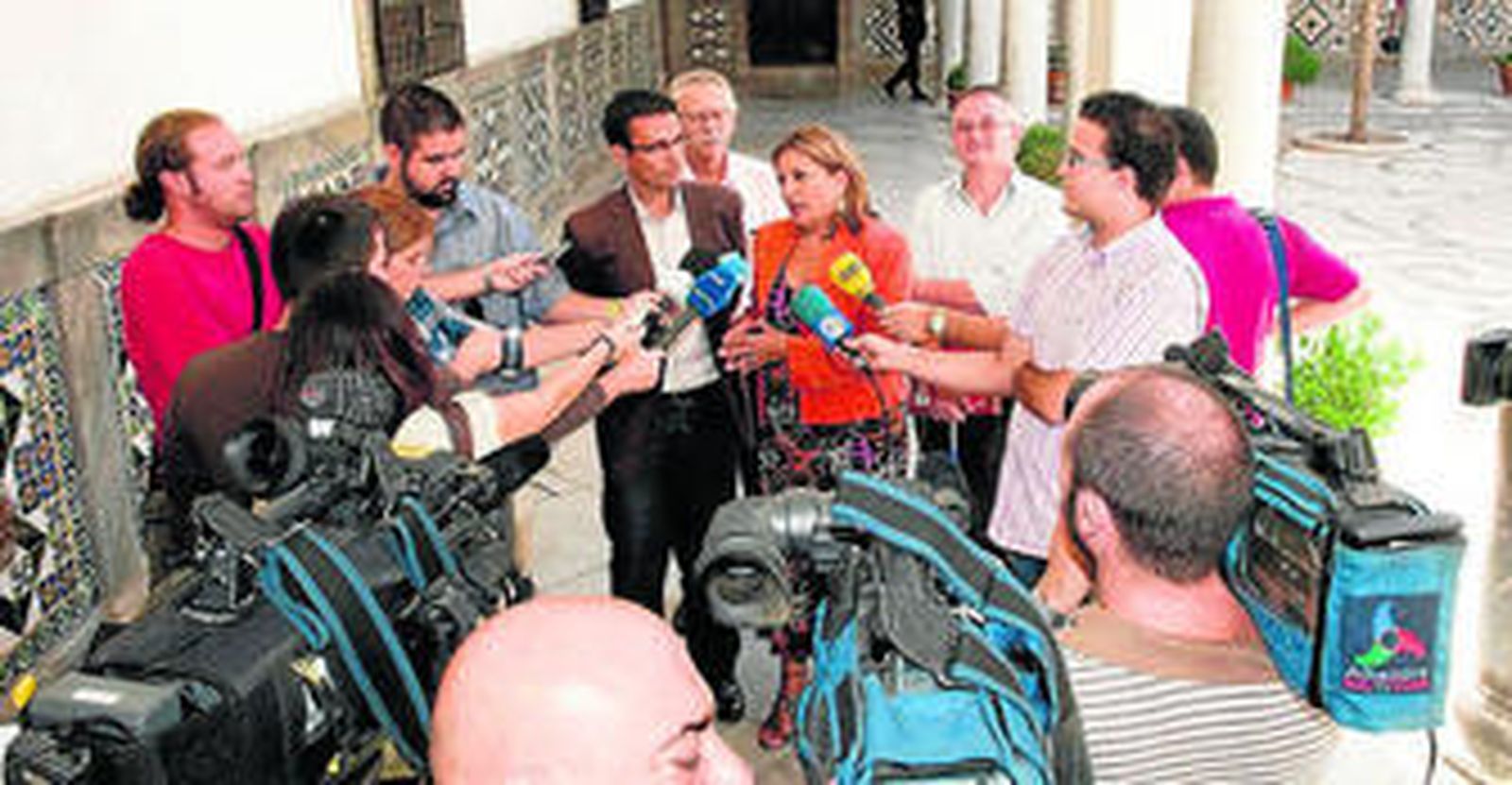Paco Cuenca, en una visita a la Casa Consistorial.