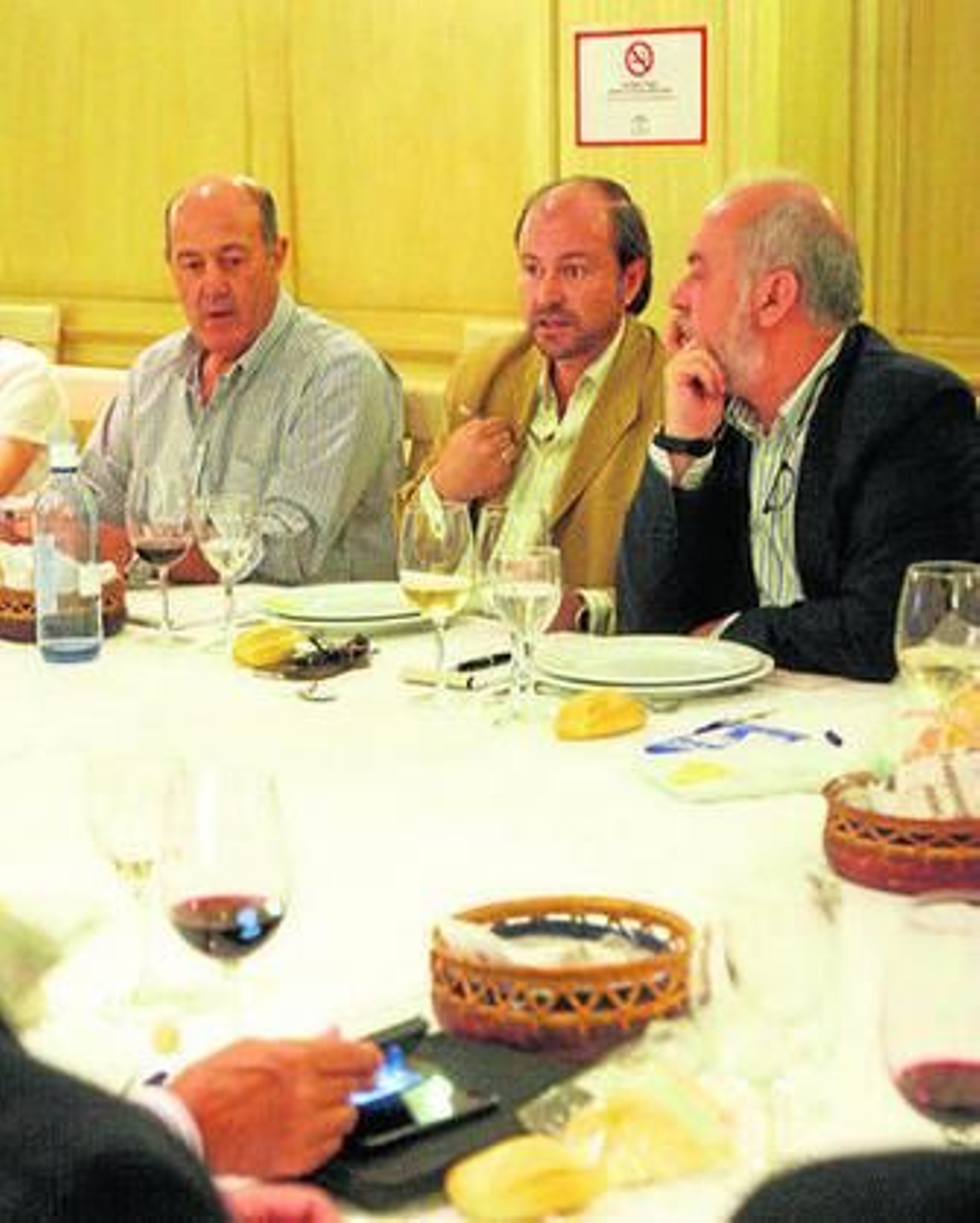 Antonio Torres, Guillermo García-Palacios y Manuel Infante.