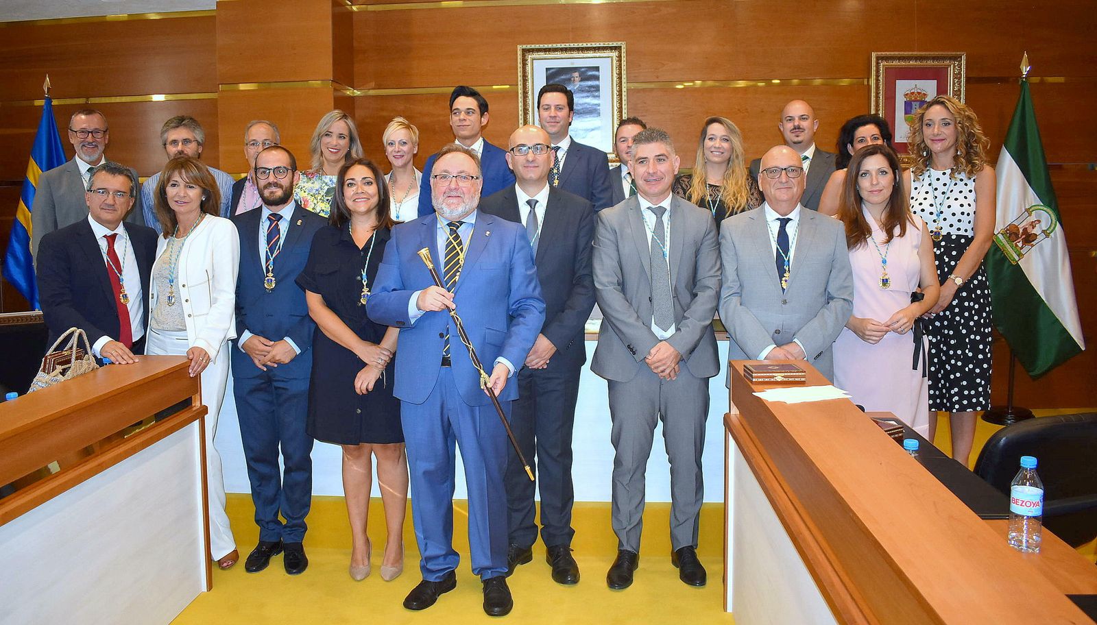 Villanova, con el resto de concejales en el Pleno.