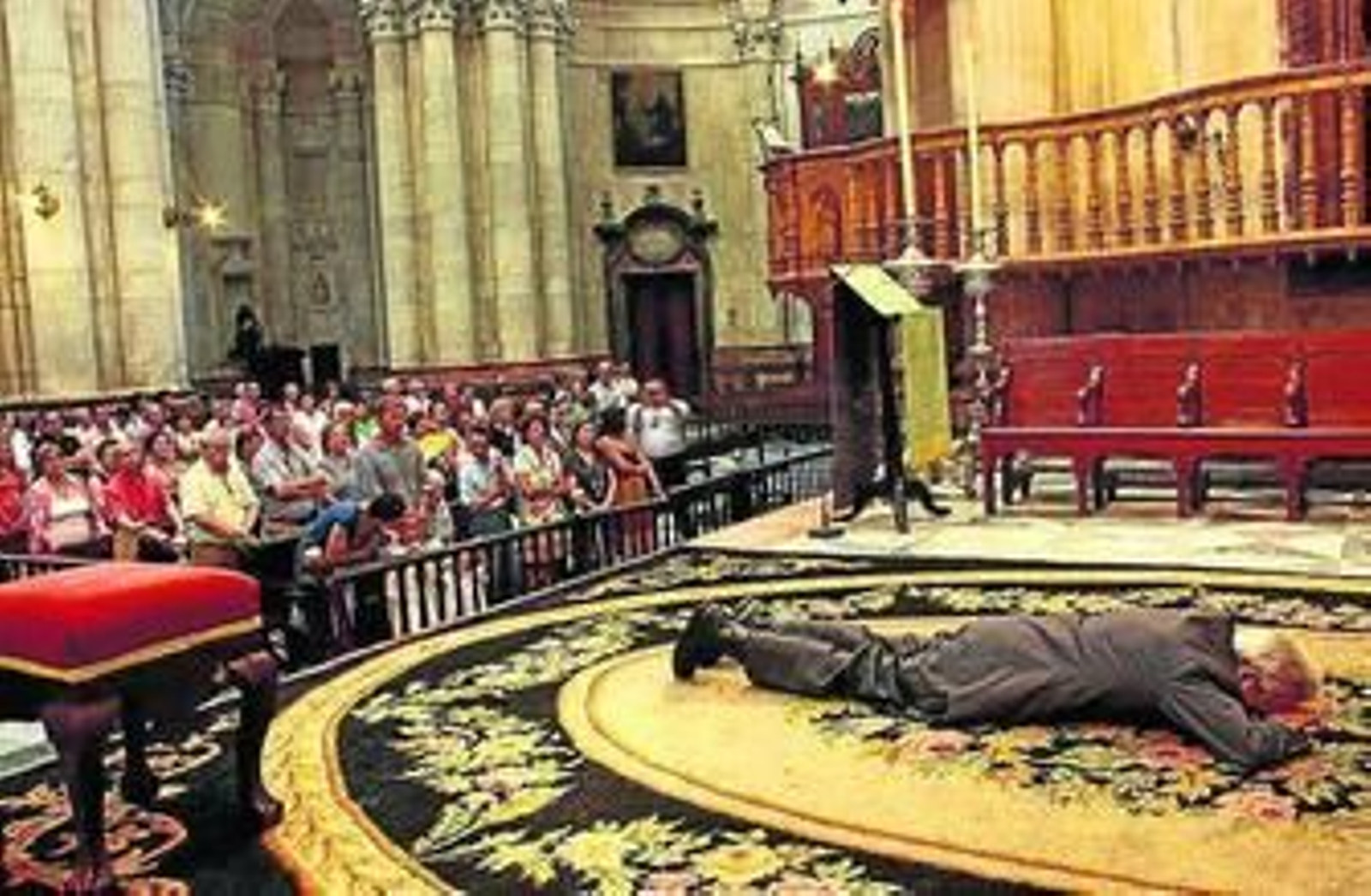 Carlos García de Paredes, en un momento de la ceremonia.