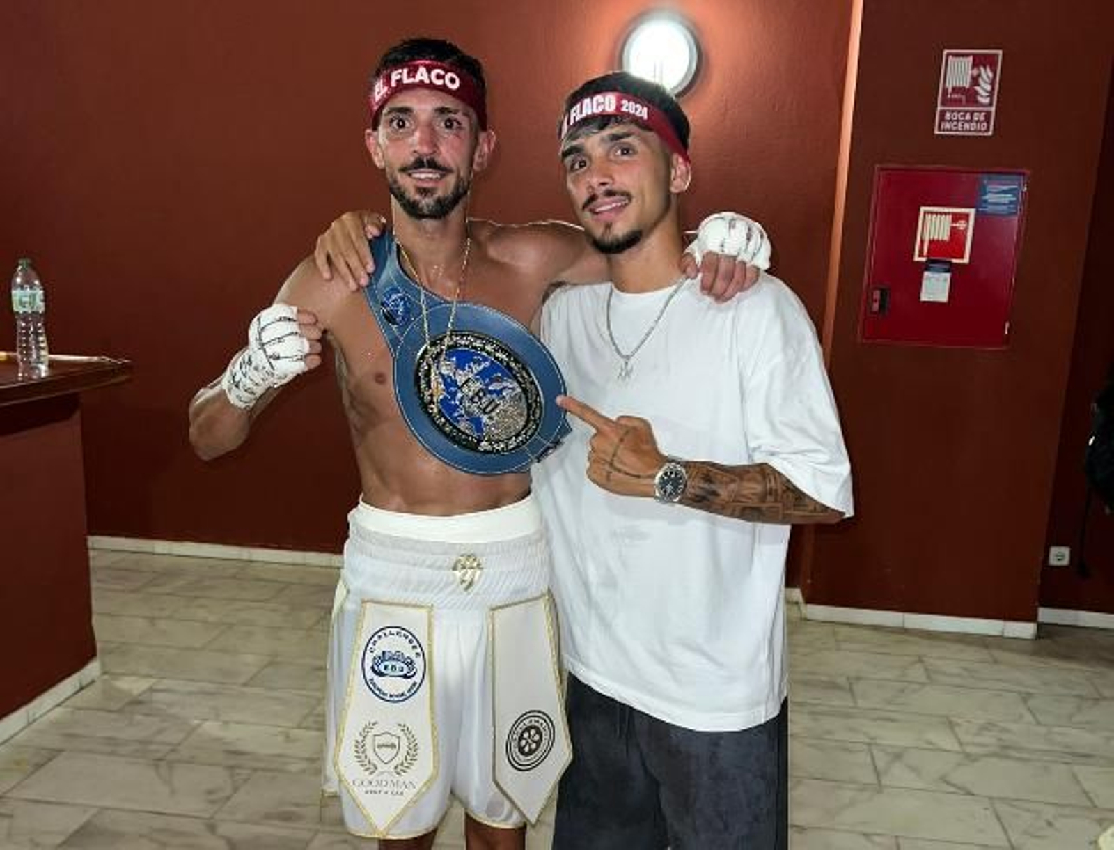 Baldo y Kevin, tras la conquista del título Baldo y Kevin, tras la conquista del título