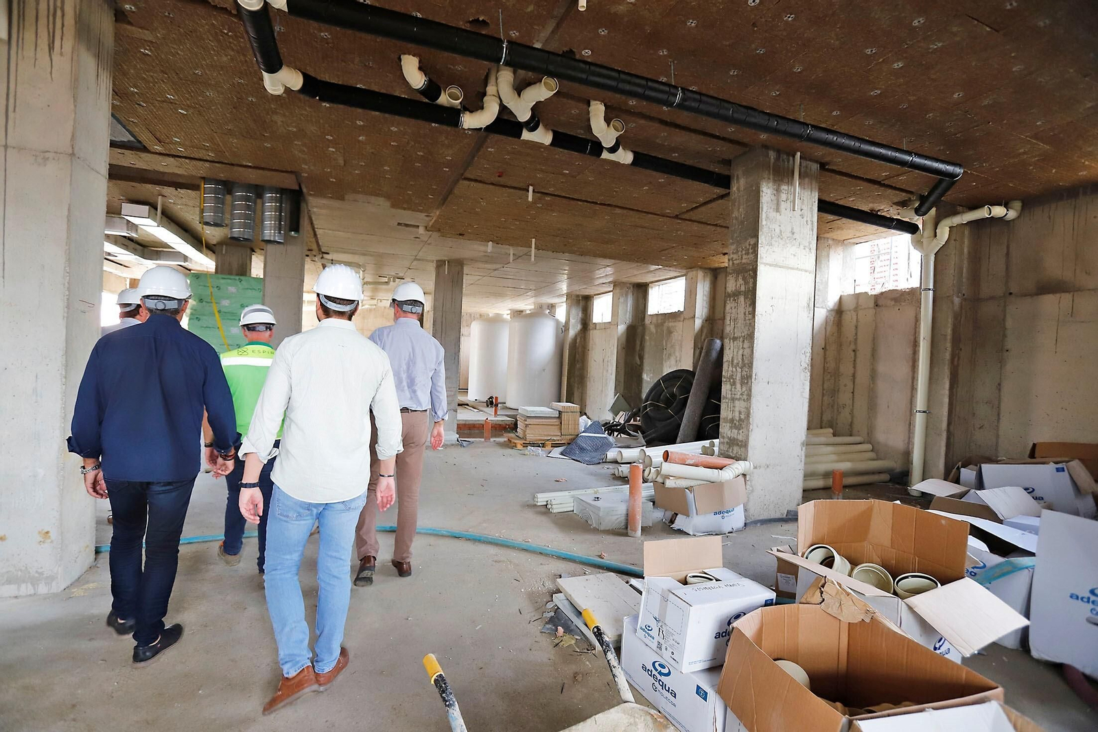 Imágenes de las obras de la residencia de estudiantes de Huelva