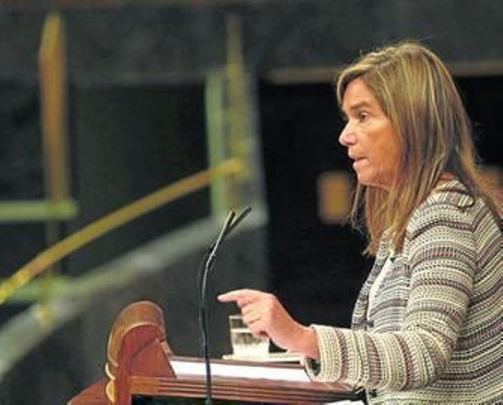Ana Mato, ayer en el Congreso, en su última intervención como ministra.