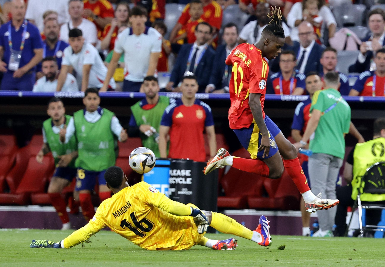 Las mejores imágenes del España - Francia
