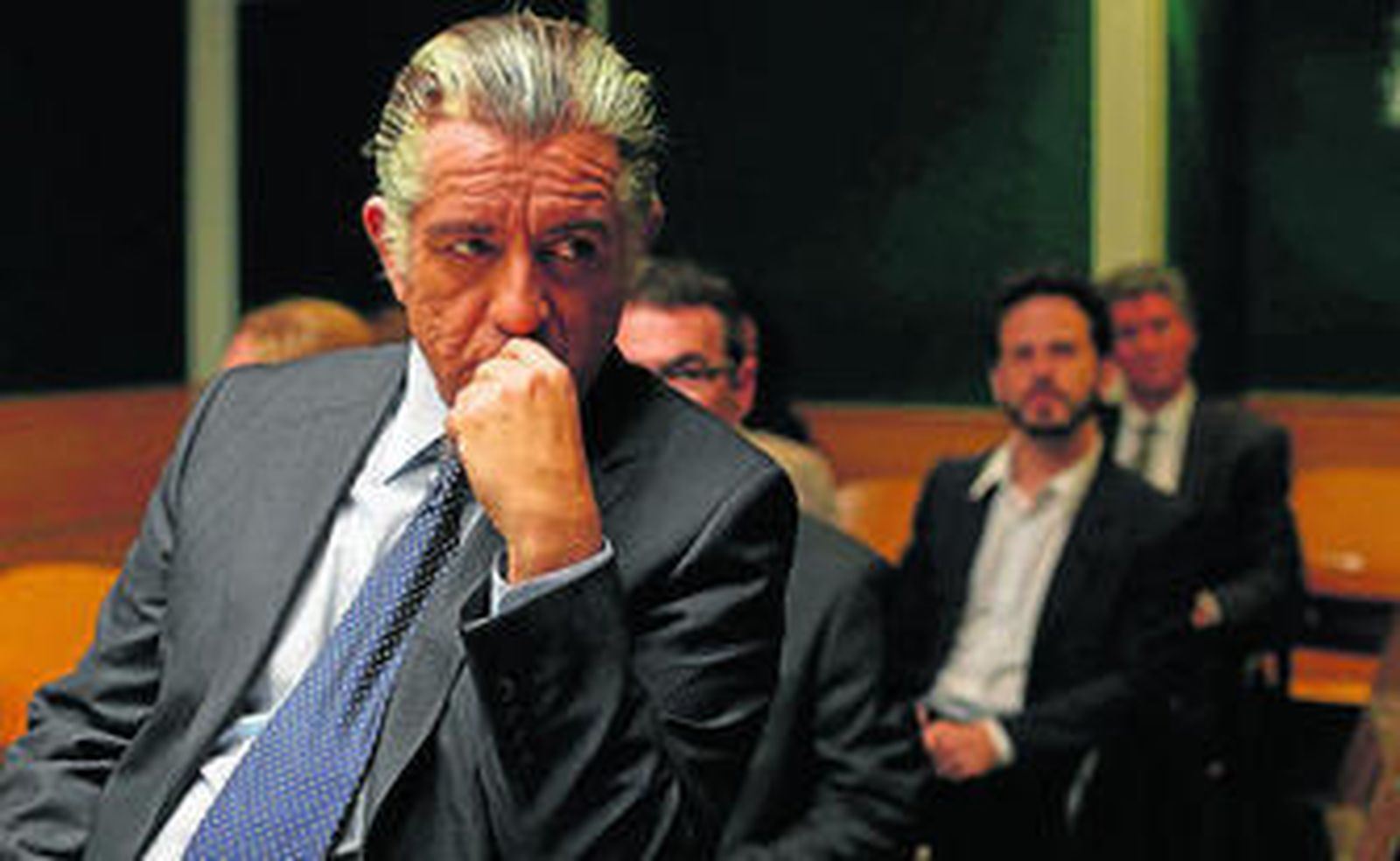 Pedro Casablanc, caracterizado como el ahora ex tesorero del PP Luis Bárcenas.