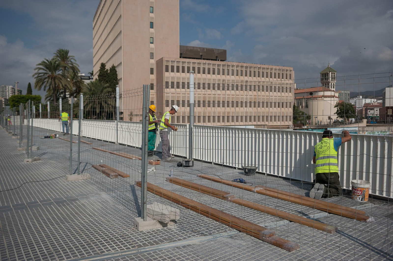 Fotos de los últimos detalles de la obra de la nueva Alameda