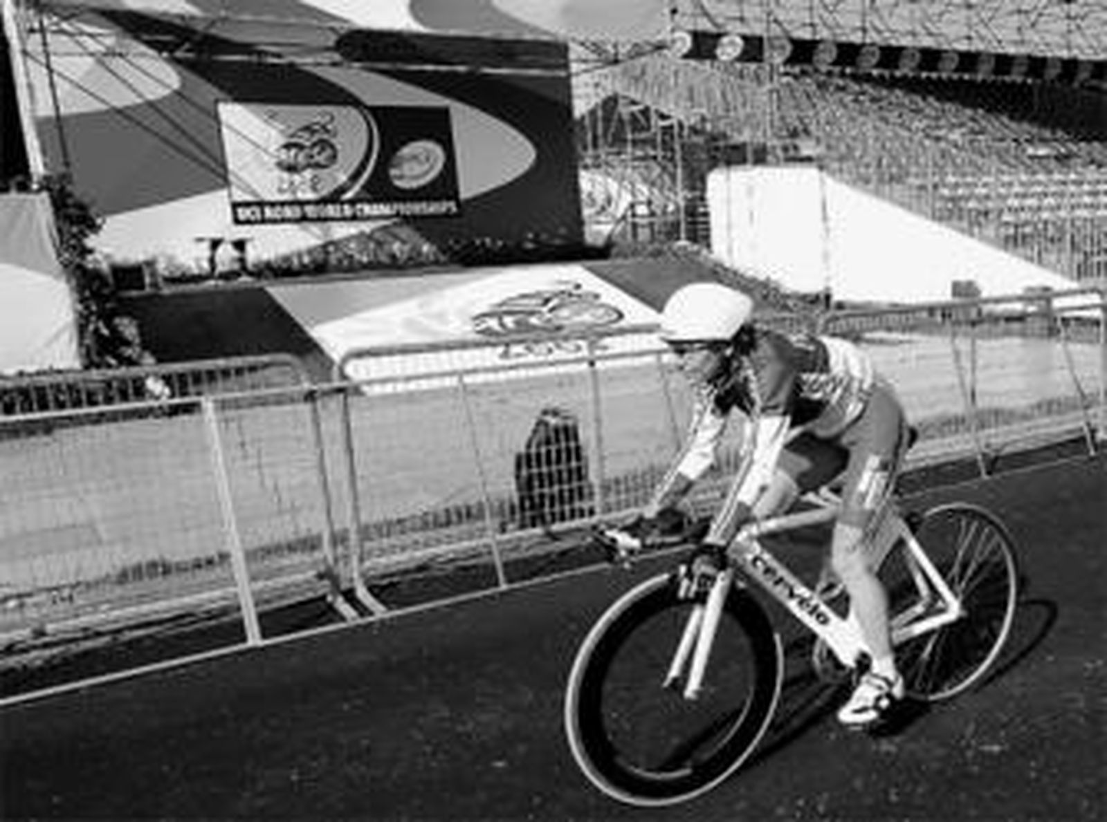 La francesa Jeannie Longo, entrenándose ya en Varese.
