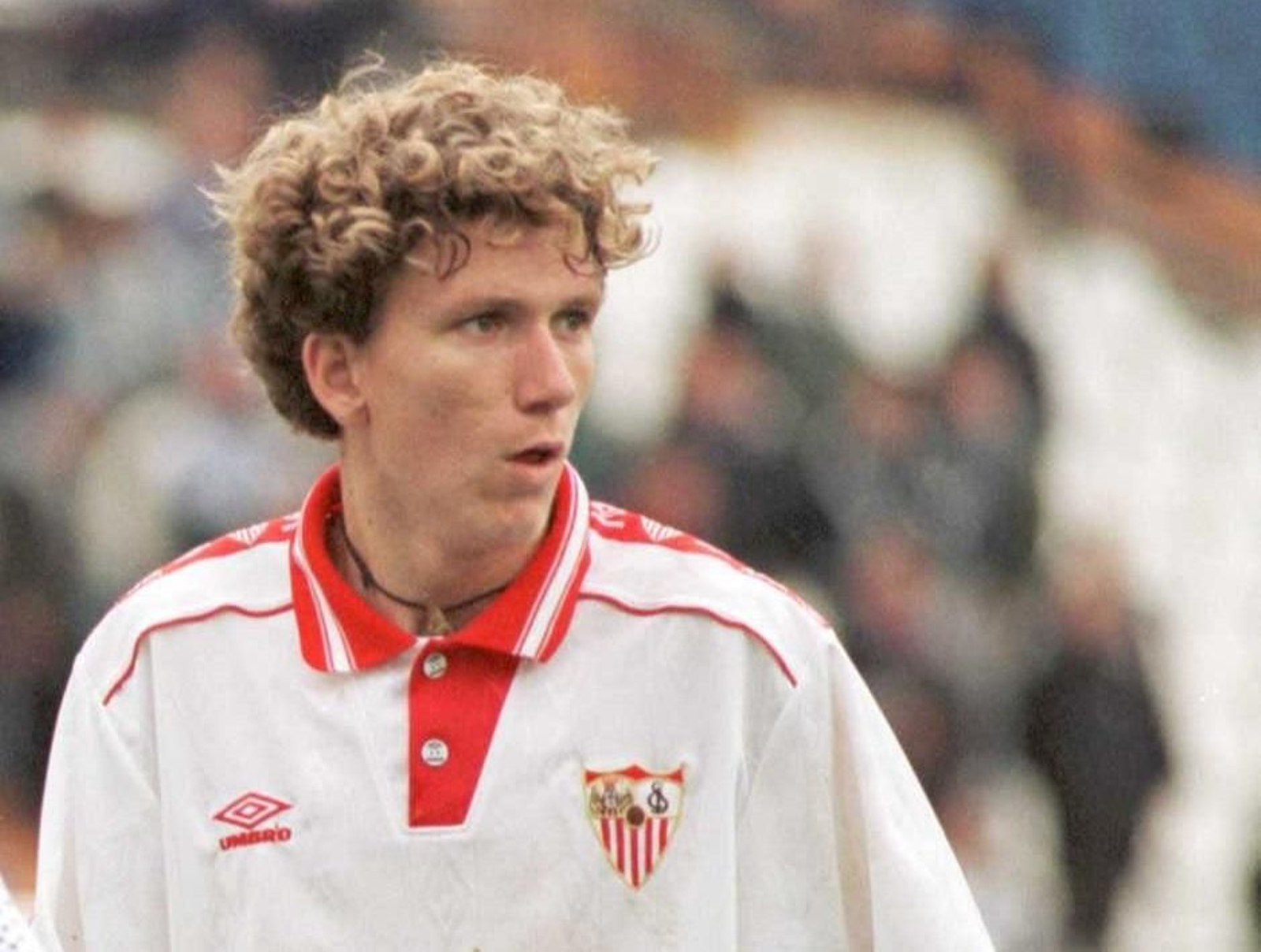 El futbolista David Cañas cuando jugaba en el Sevilla FC en 1999 El futbolista David Cañas cuando jugaba en el Sevilla FC en 1999