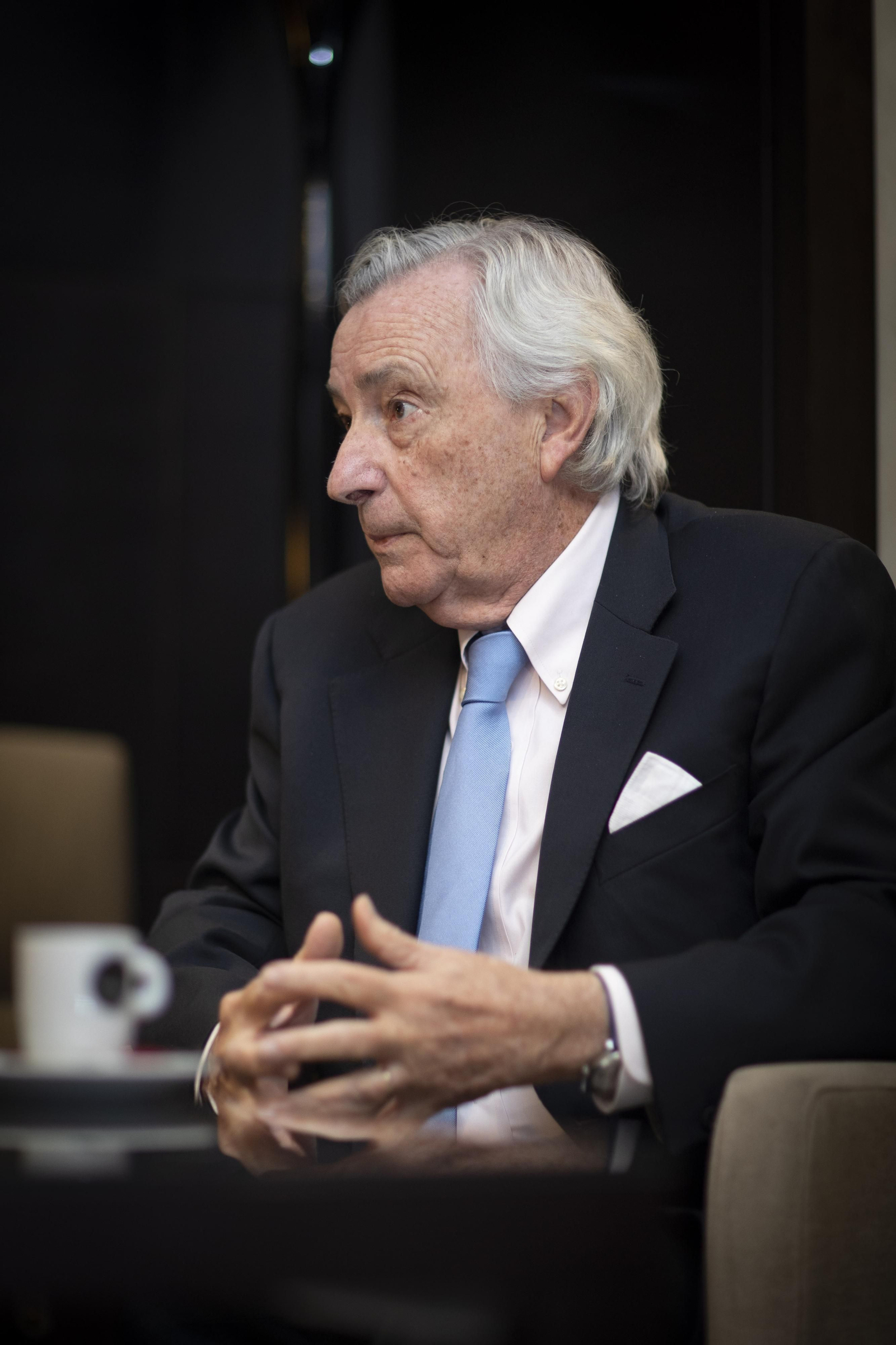 Jorge Dezcallar, durante la entrevista