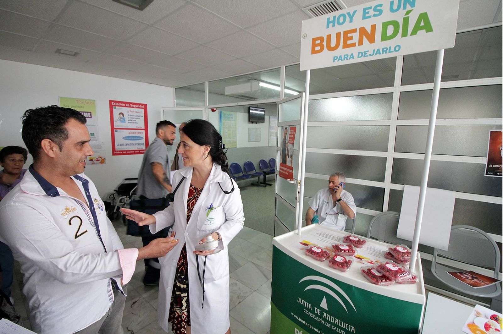 Realización de una cooximetría con la supervisión de una neumóloga.