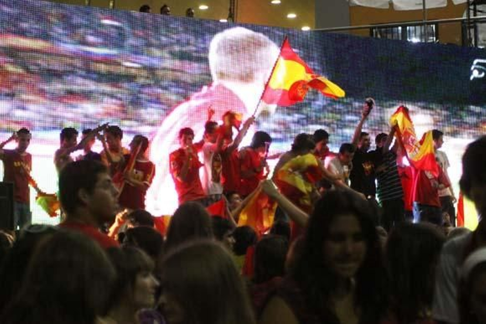 Nadie se quedó en casa para celebrar el triunfo de la selección en Sudáfrica

Foto: Paco Guerrero/Vanessa Perez