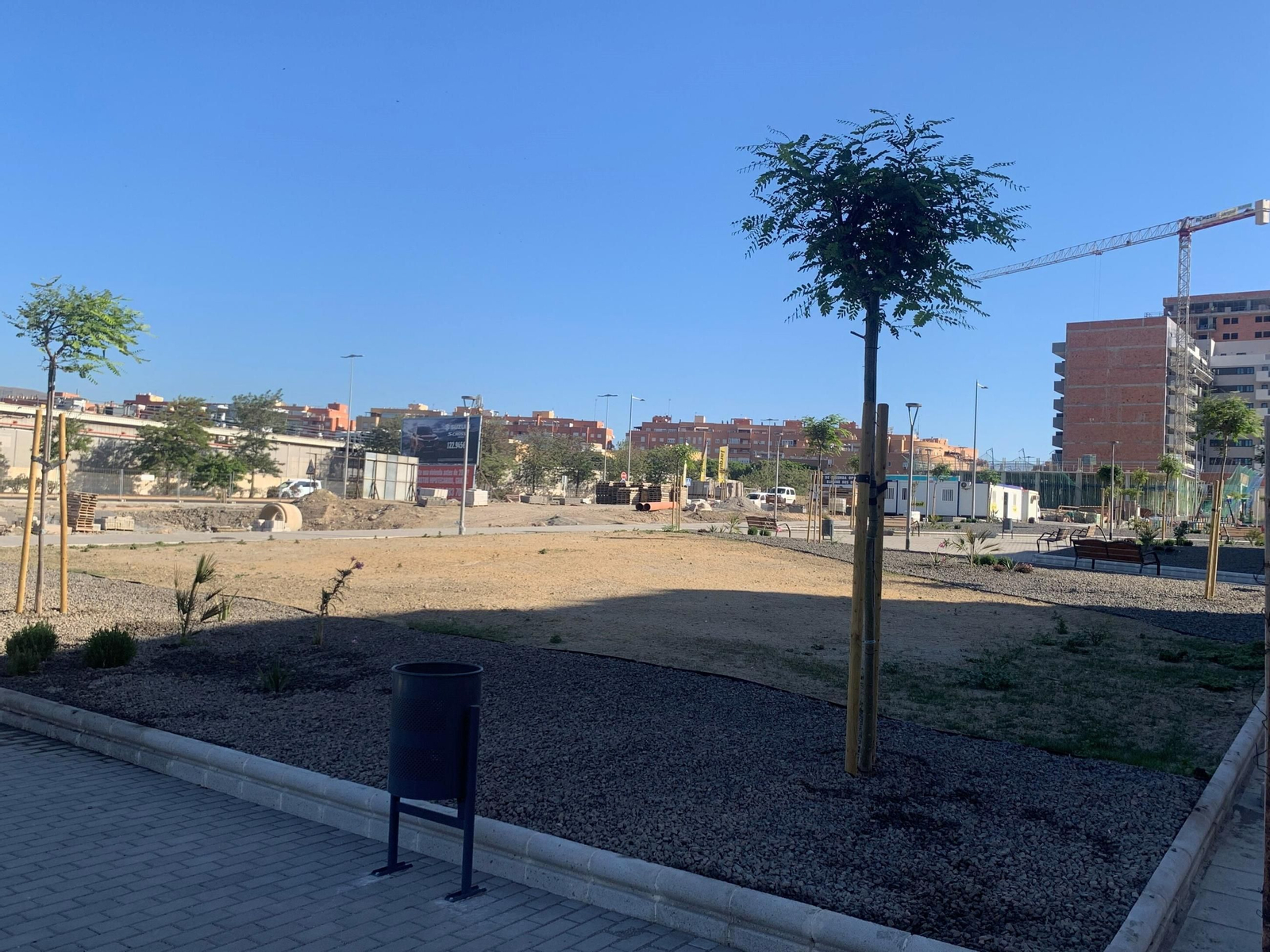 Solar en el que se edificará esta nueva promoción de Almería XXI