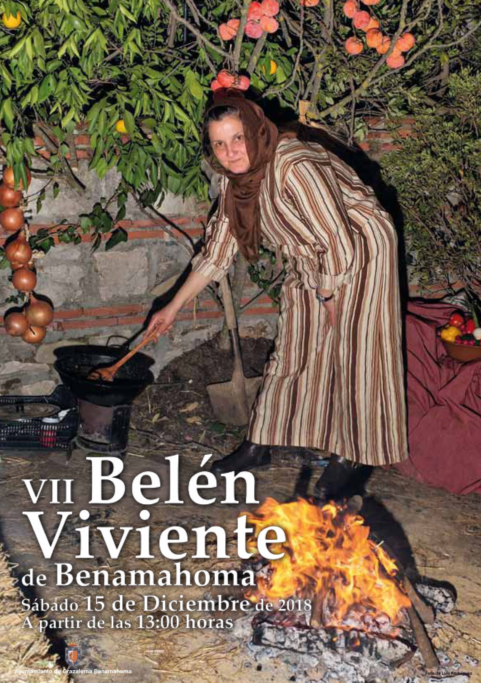 Cartel anunciador del belén viviente