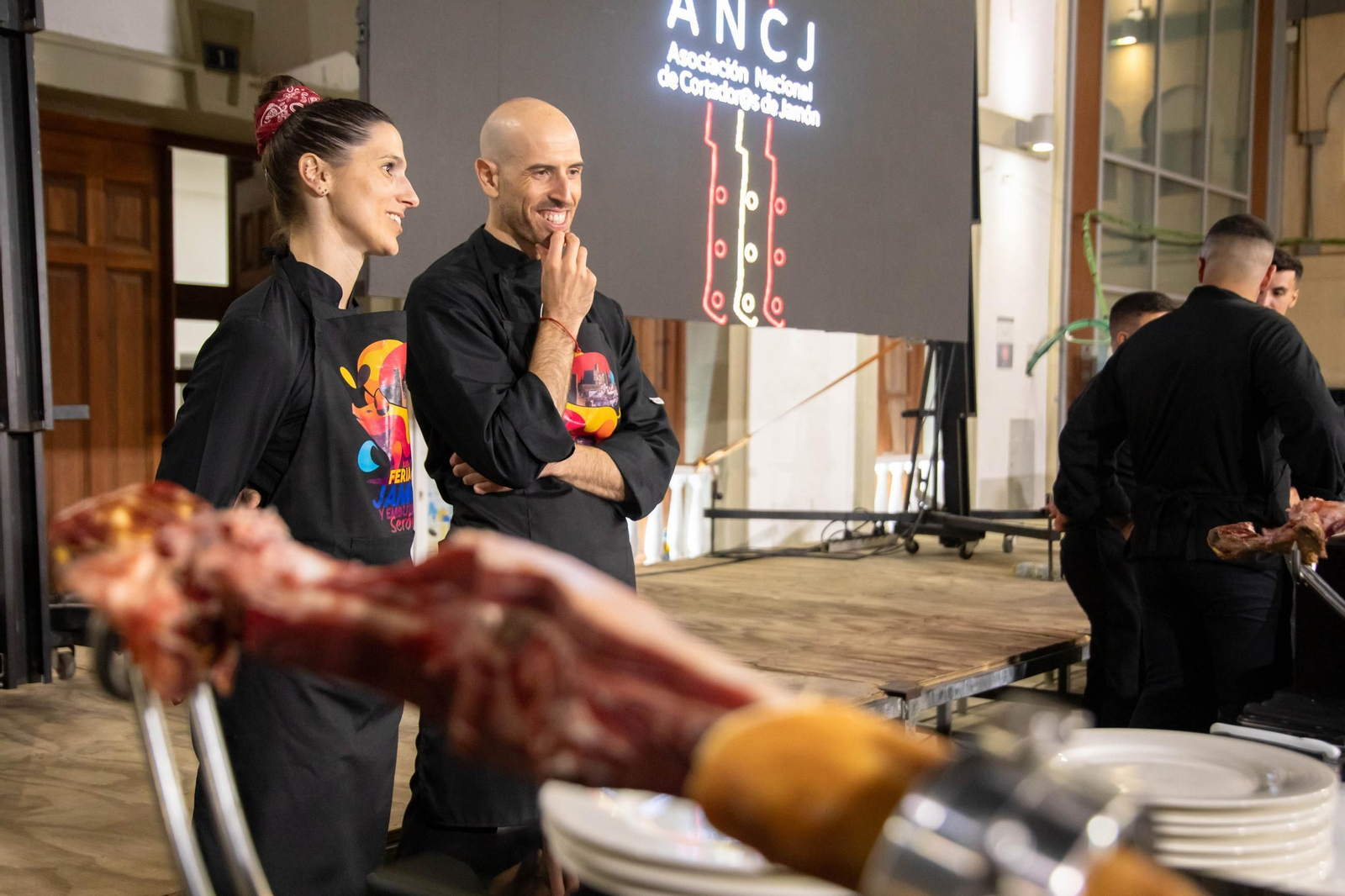 Concurso de cortadores de jamón en Serón, en imágenes
