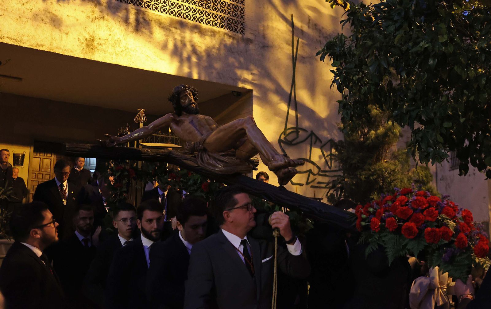 Imágenes del Vía Crucis oficial del Consejo Local de Hermandades y Cofradías de Algeciras