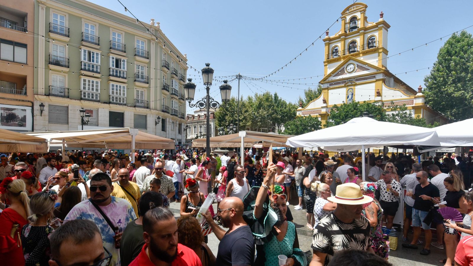 Las fotos del Domingo Rociero en el centro de la Línea