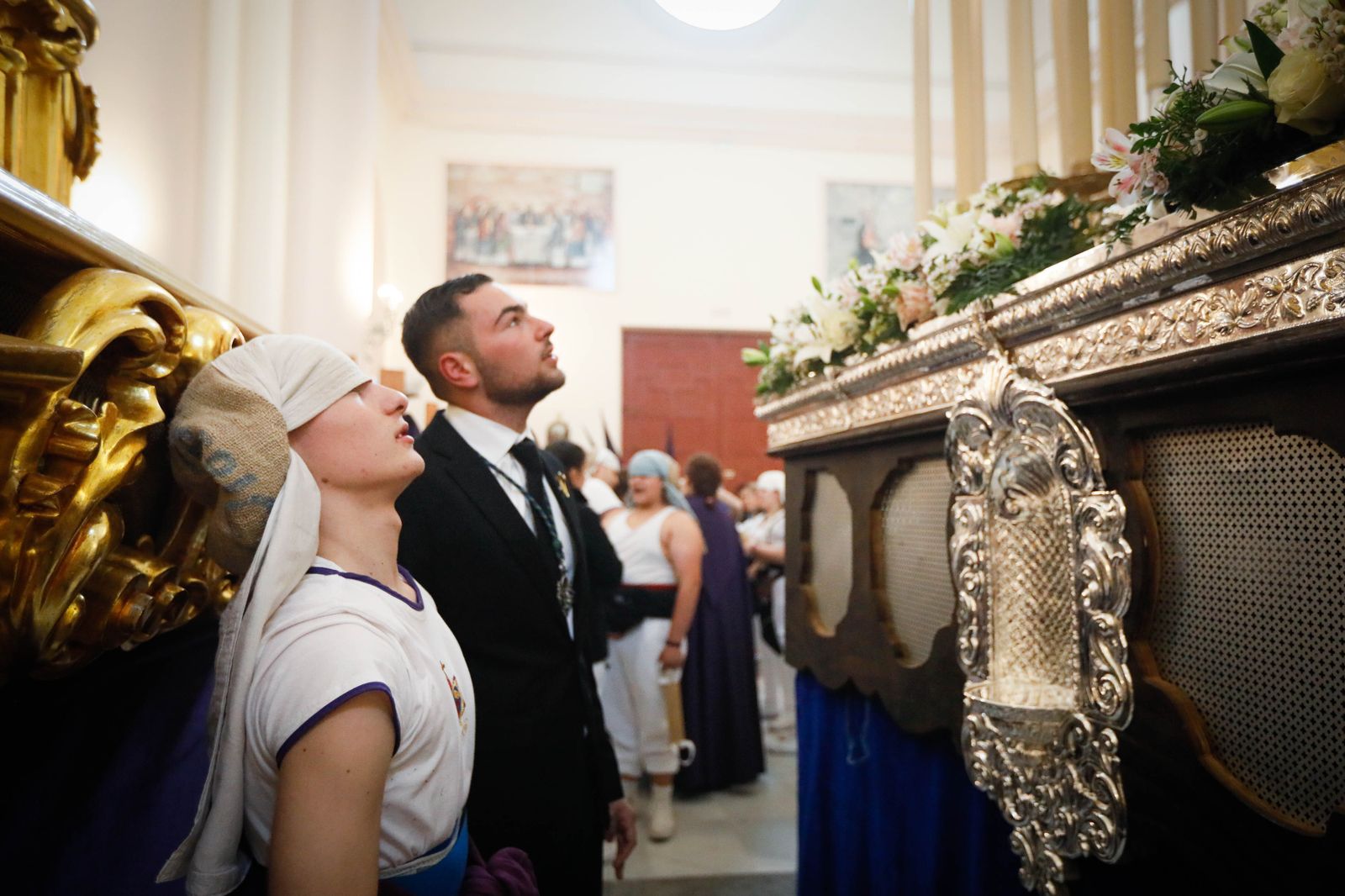 La procesión del Encuentro, en imágenes