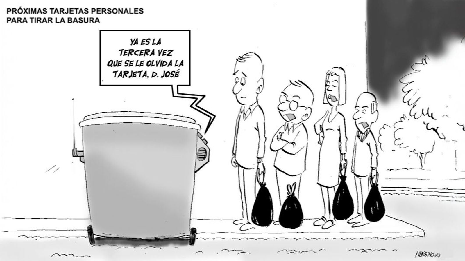 Tarjetas para la basura