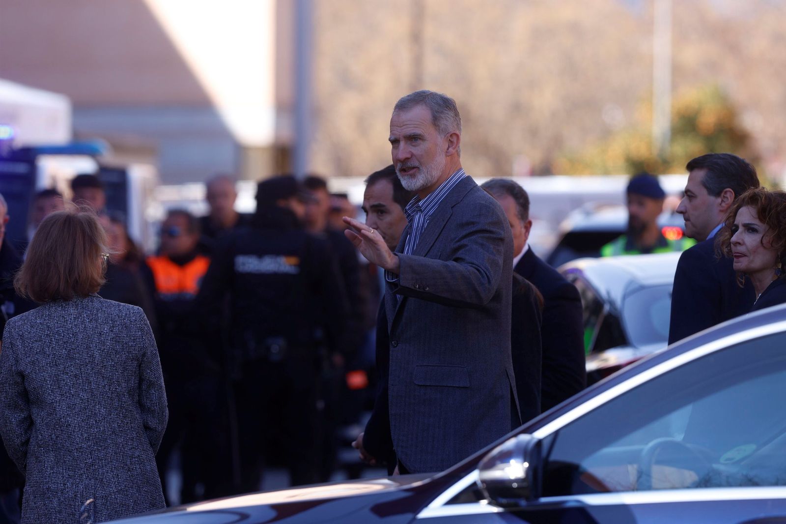 La visita de los Reyes a los heridos del accidente de Adamuz en el Hospital Reina Sofía