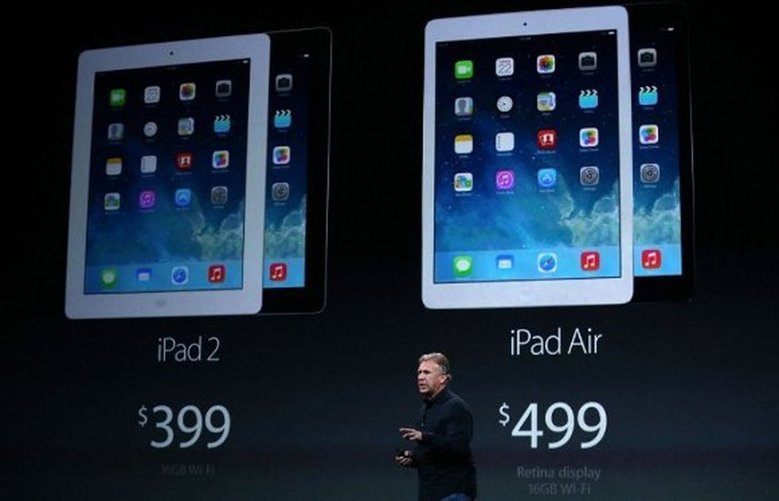 Tim Cook presenta los nuevos precios del iPad 2 y el iPad Air