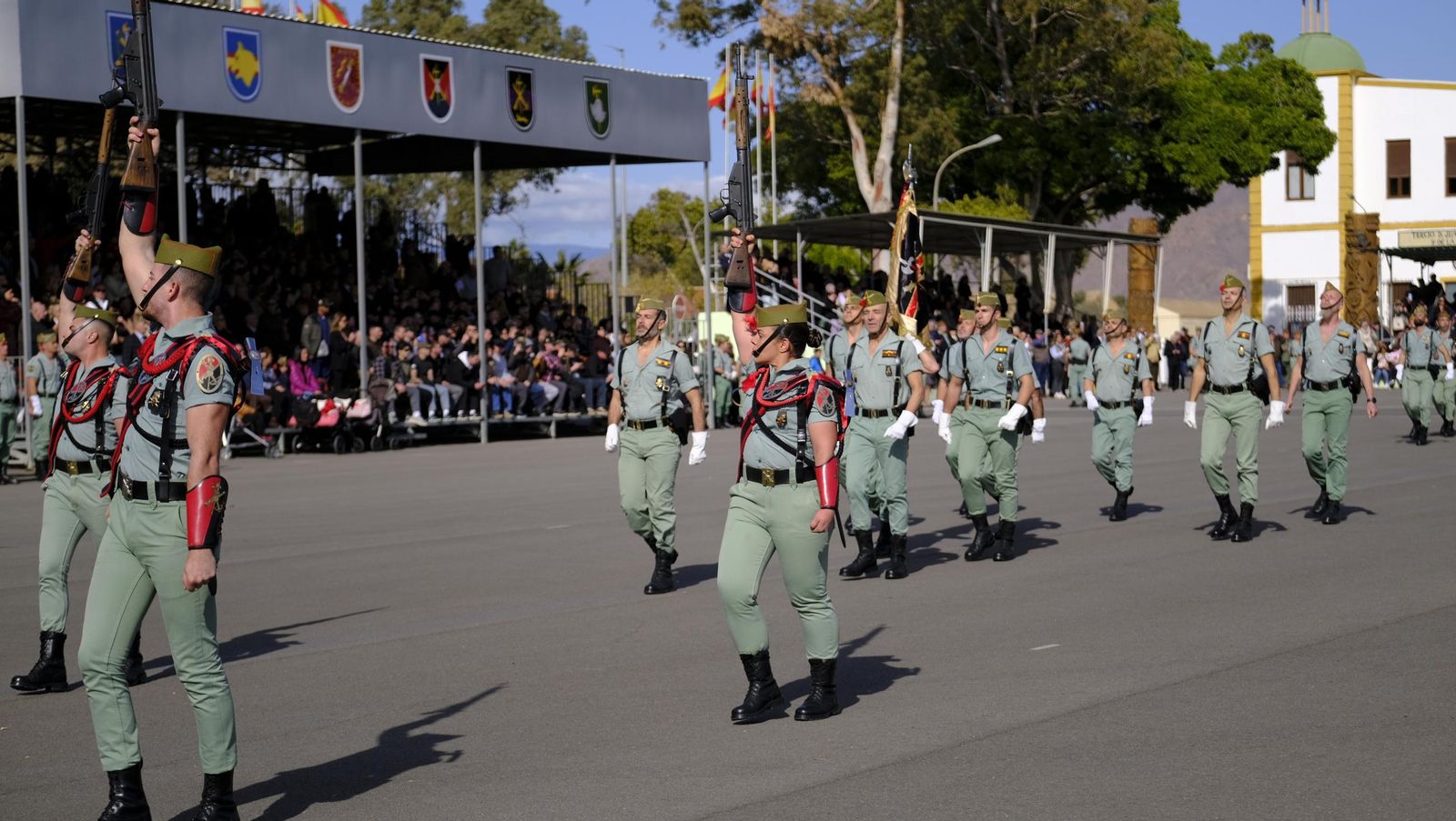 Conmemoración del Combate de Edchera en la Base Álvarez de Sotomayor de La Legión, en imágenes