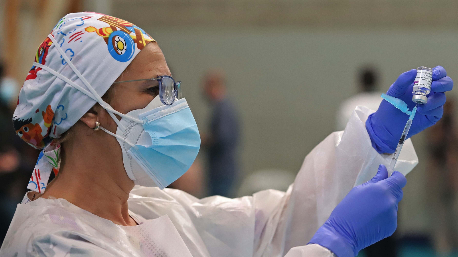 Vacunación de profesores en Algeciras