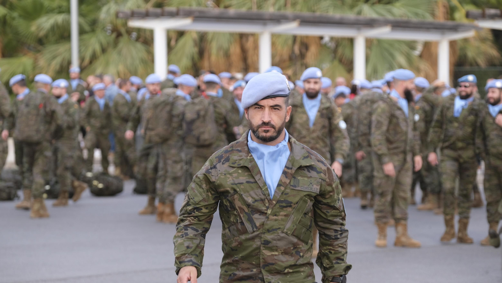 Imágenes de la salida del segundo contingente de La Legión con destino el Líbano