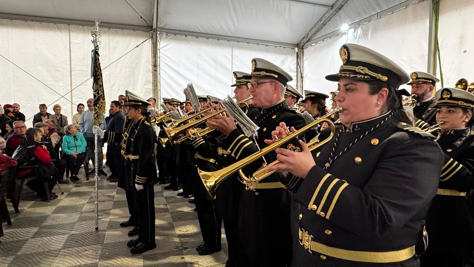 La Agrupación durante la celebración del Día de Andalucía