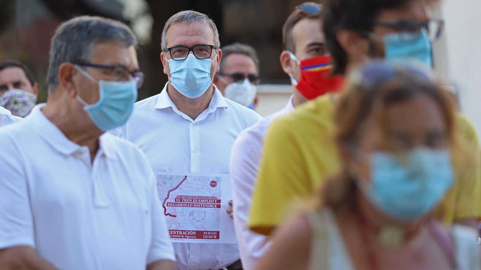 Concentración por el tren en Algeciras