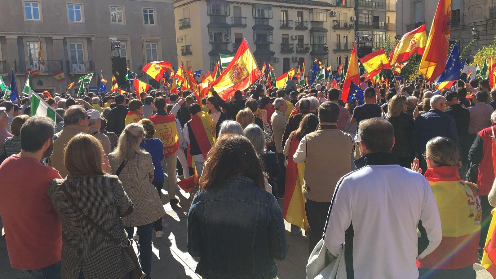 En imágenes: así ha sido la manifestación contra la amnistía en Jaén