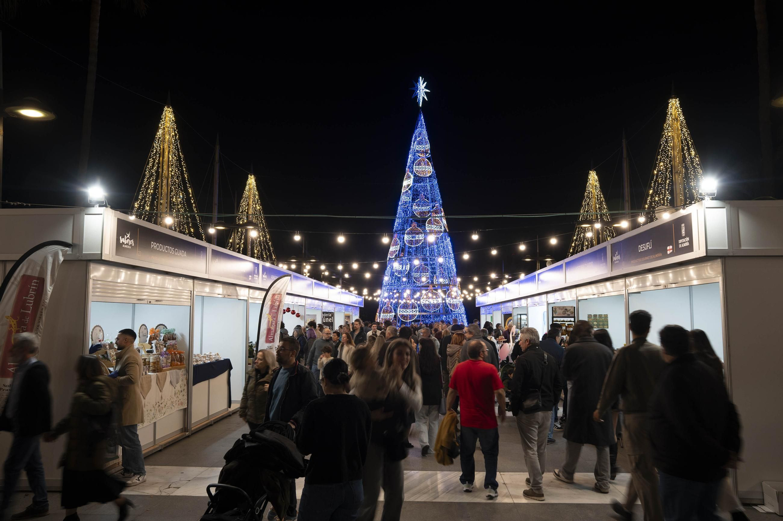 Las mejores imágenes del encendido navideño en Almería