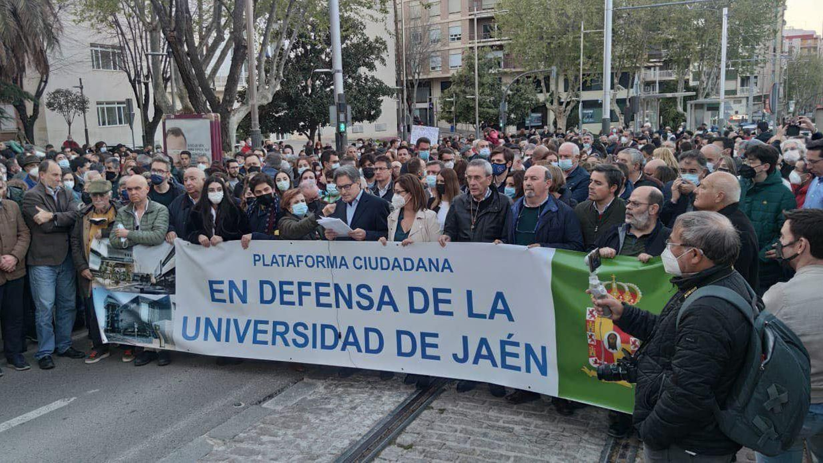 La Plataforma en Defensa de la UJA en una imagen de archivo.