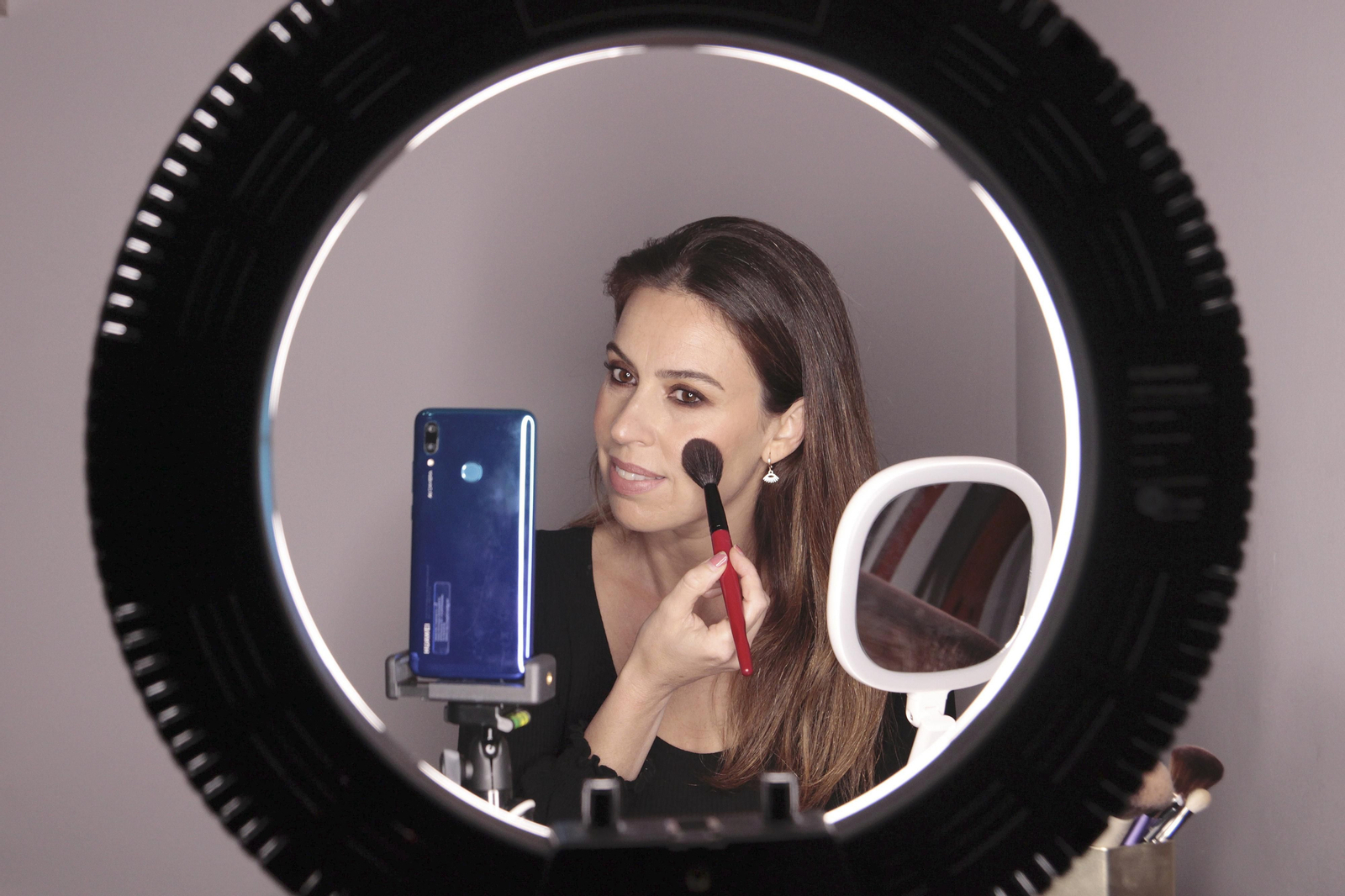 Vanessa Martín-Barbadillo, durante uno de sus directos en Instagram.