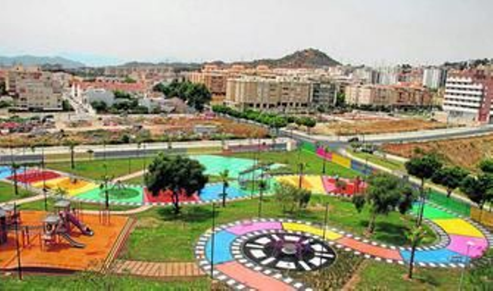 Vista del parque del cine tomada ayer. Vista del parque del cine tomada ayer.