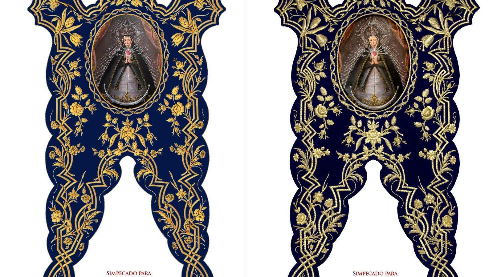 Nuevo Simpecado de la cofradía de Ecce-Homo