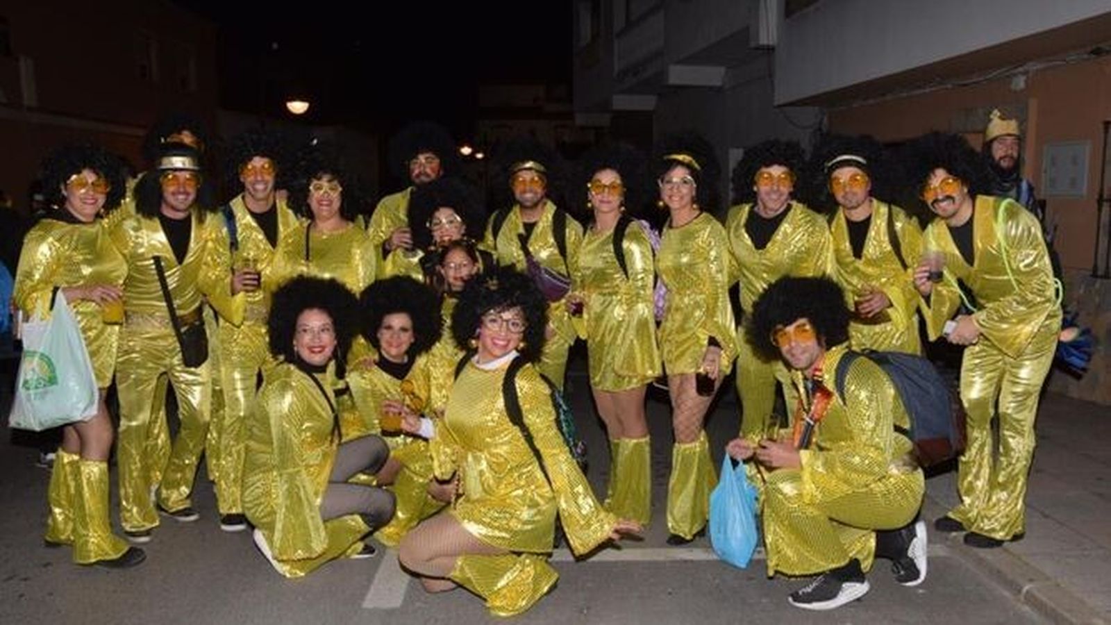 Una agrupación, en el carnaval de la Villa de 2019