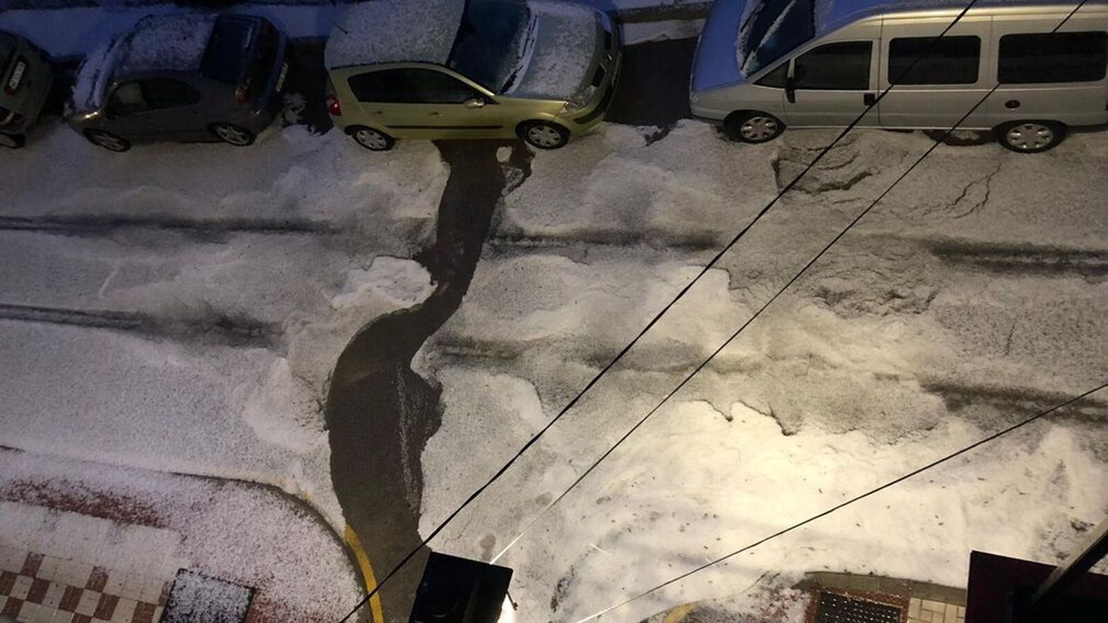 Granizada registrada este miércoles en varios municipios de la Axarquía malagueña