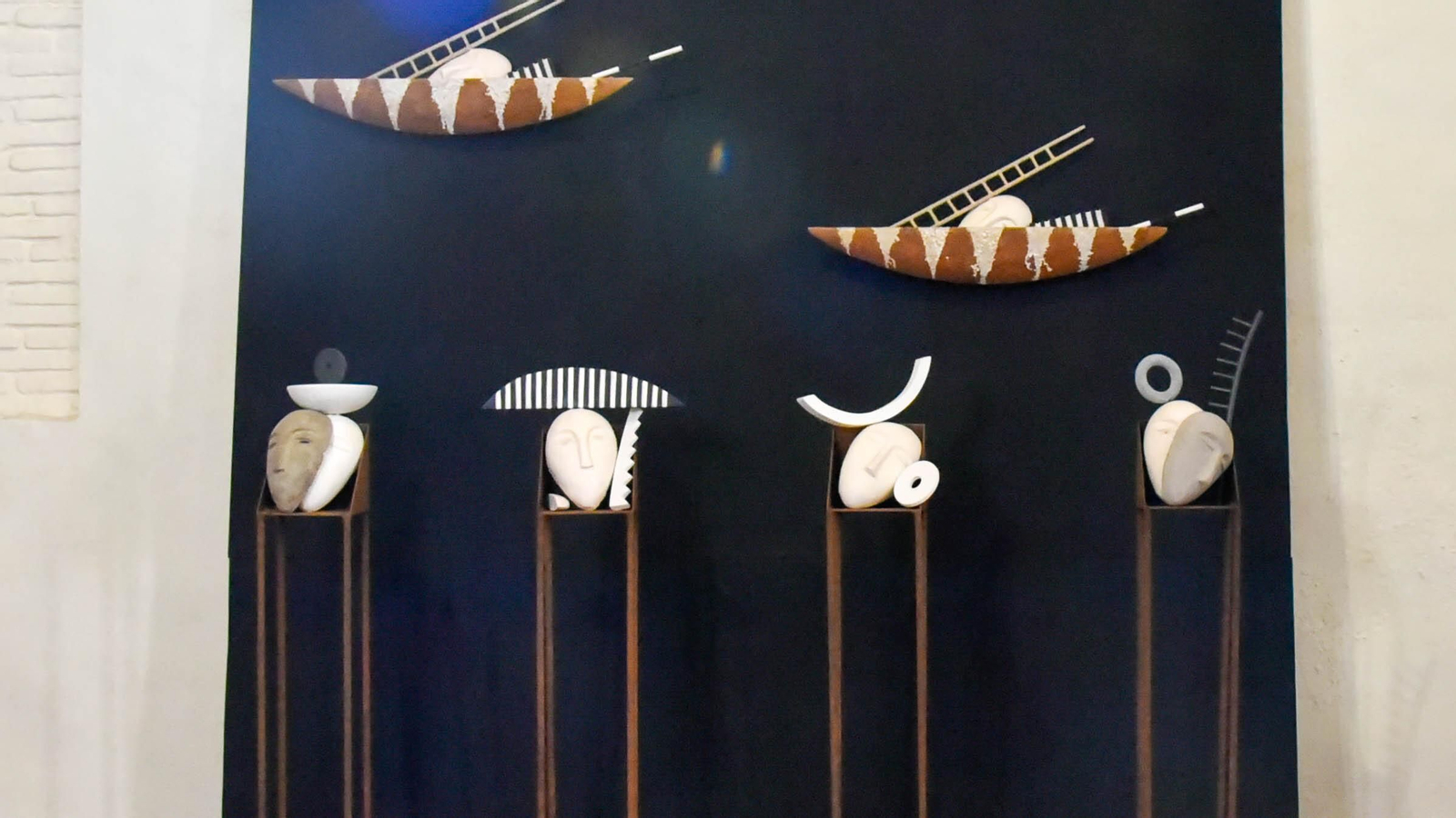 Detalle de 'La Gran Marea', de Jim Rattenbury. Exposición 'Éxodo'.