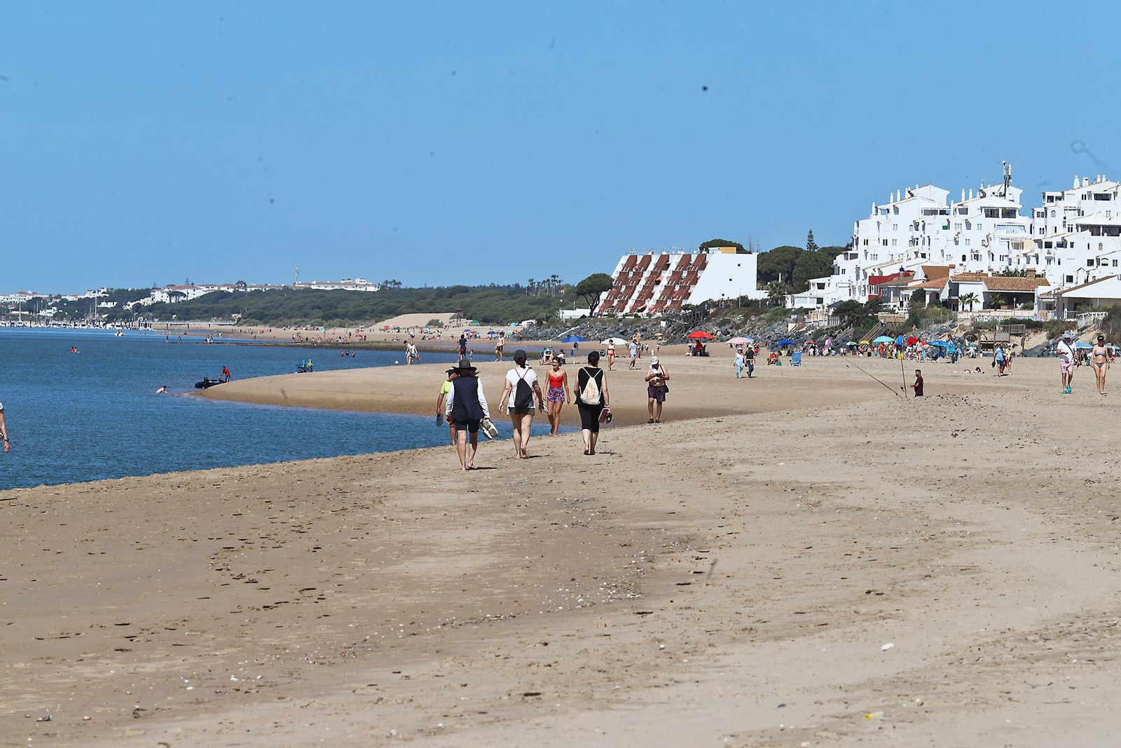 Imágenes de las playas de Huelva en la jornada de domingo