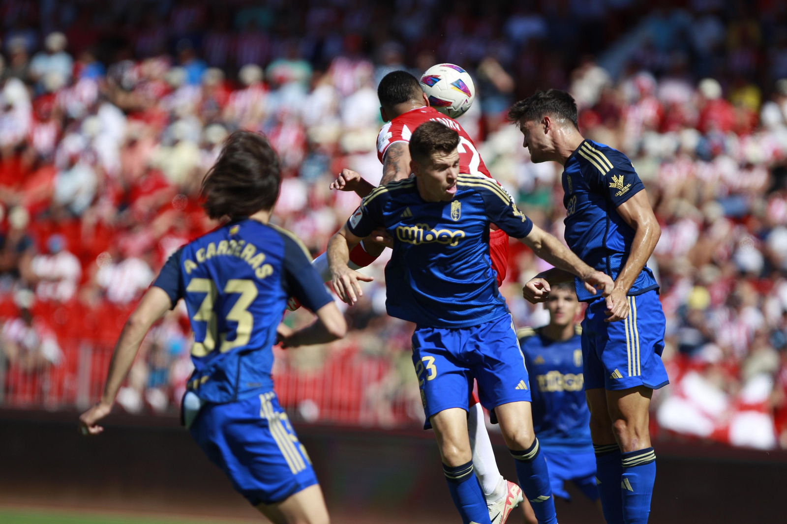 Imágenes del empate a 3 de la U.D. Almería y el Granada C.F.