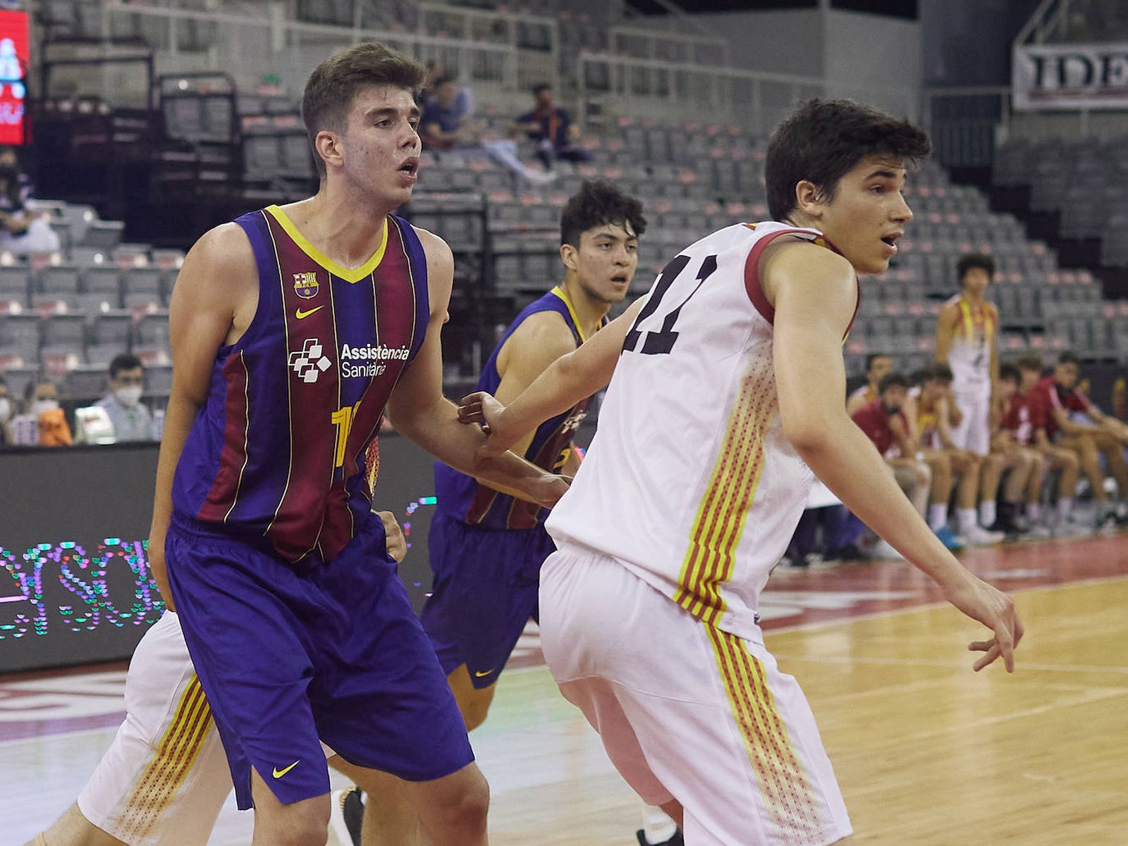 Ricardo Martín, durante un partido con el Barça del Campeonato de España