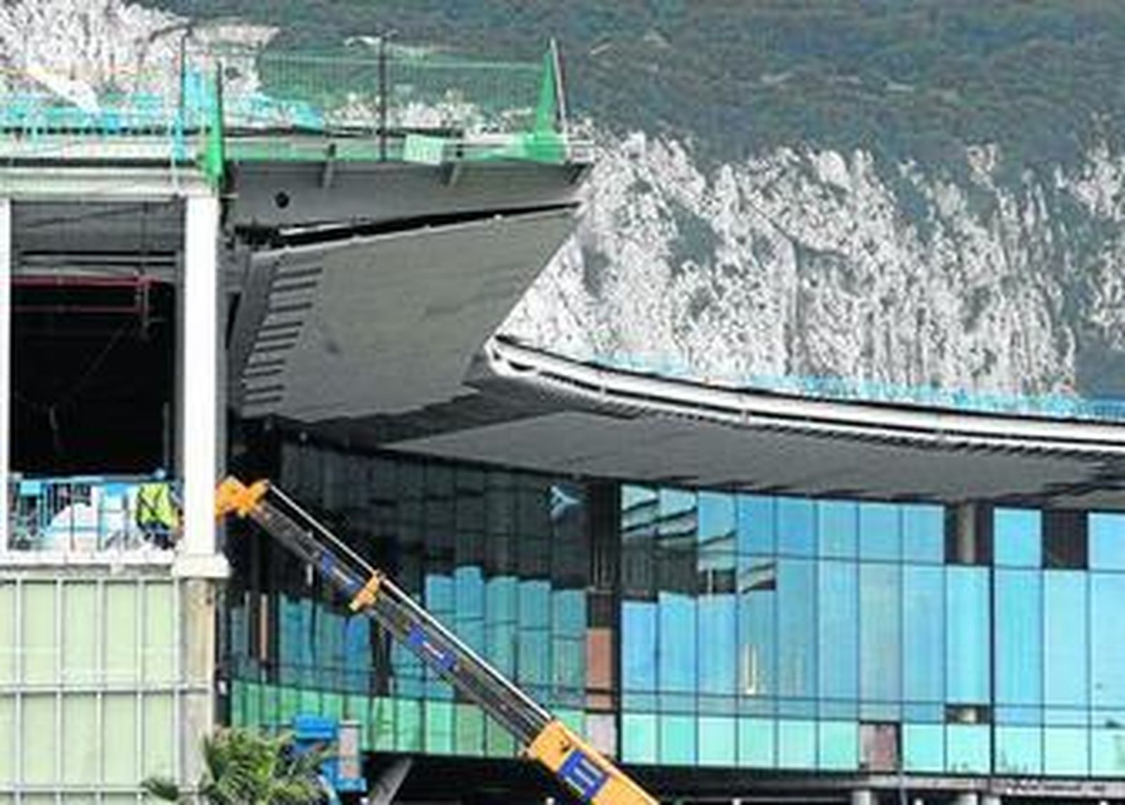 Imagen de la nueva terminal del aeropuerto de Gibraltar.