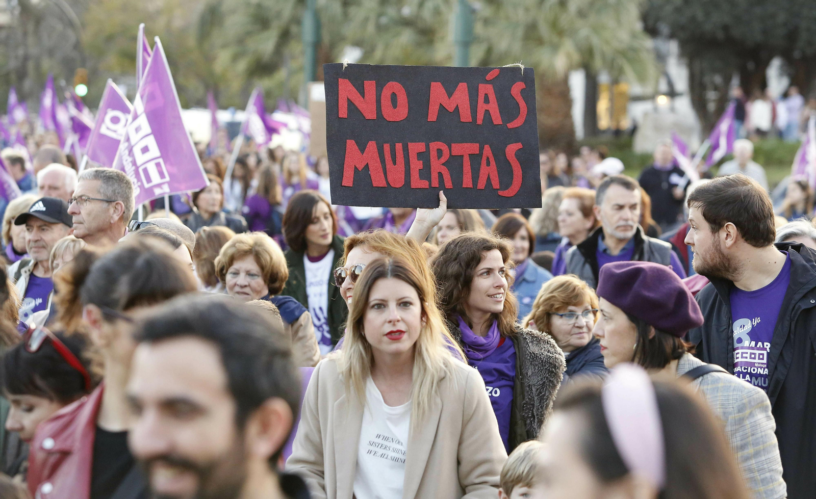 Las fotos de la manifestación del 8M en Málaga